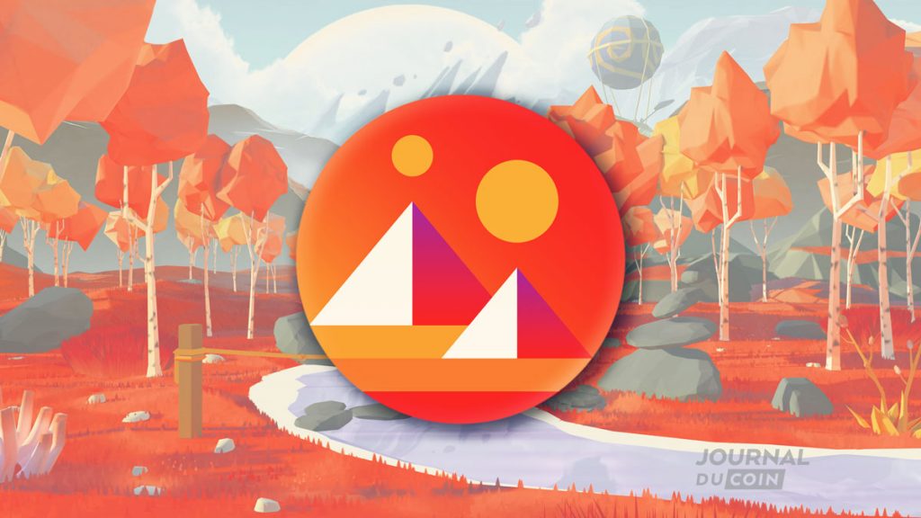 Decentraland logo sfondo